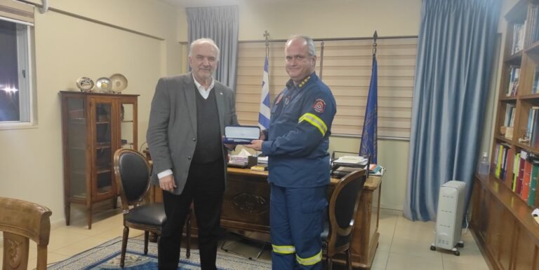 Συνάντηση Λύρου με νέο Διοικητή Πυροσβεστικής