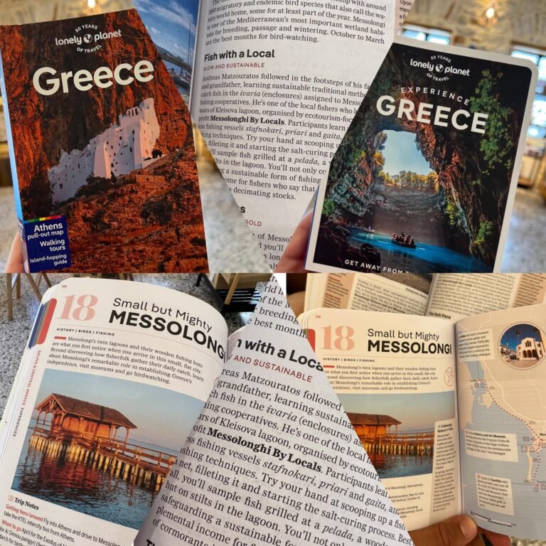 Δύο ταξιδιωτικοί οδηγοί συμπεριλαμβάνουν το Μεσολόγγι