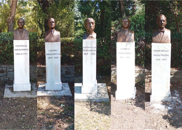Επανατοποθέτηση των προτομών στο Πάρκο