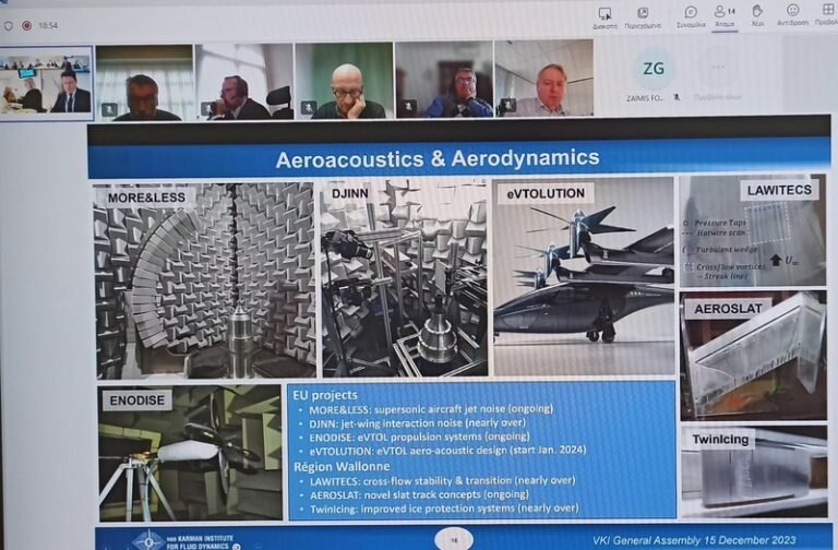 Ο Ζαΐμης στη Γ.Σ. του von Karman Institute