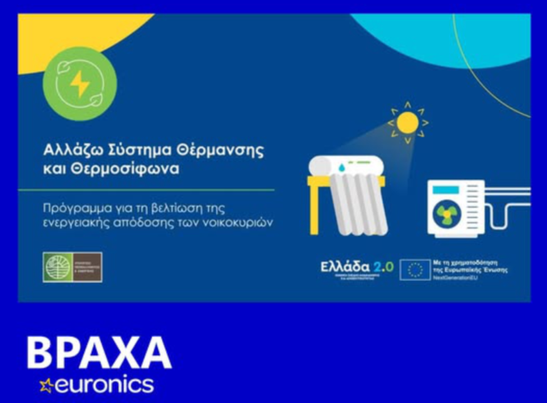 Βράχα euronics | Νέο πρόγραμμα | Αλλάζω Σύστημα Θέρμανσης και Θερμοσίφωνα