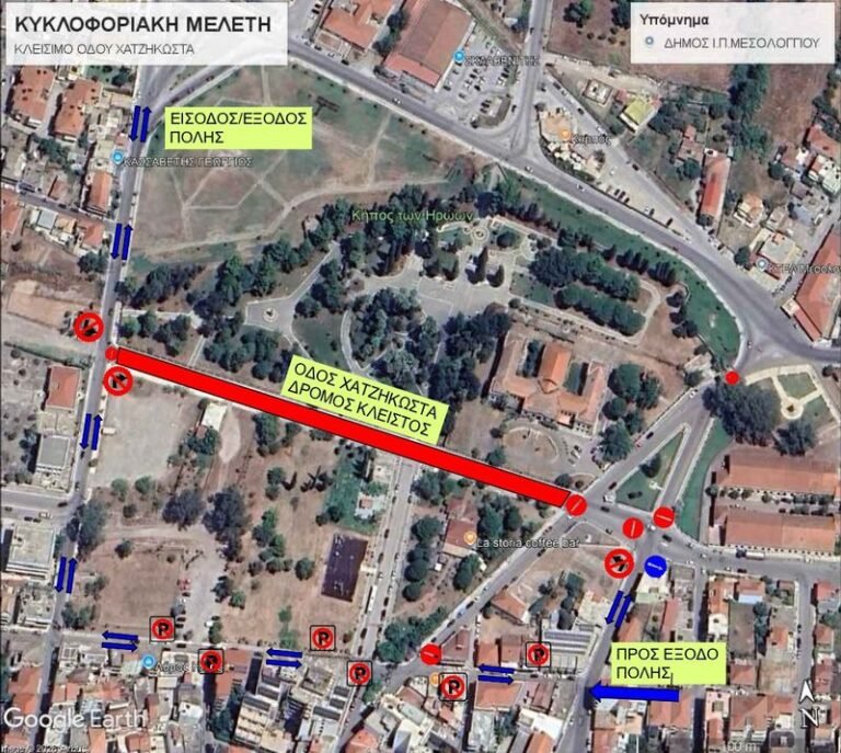 Δήμος Μεσολογγίου | Κυκλοφοριακές ρυθμίσεις στο κέντρο