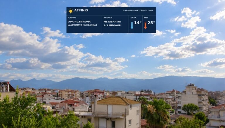 Στρατηγική λιακάδα με αραιή συννεφιά